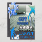 Carpet Cleaning Service Gift Voucher (Voorkant / Achterkant)