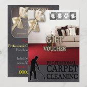 Carpet Cleaning Service Gift Voucher (Voorkant / Achterkant)