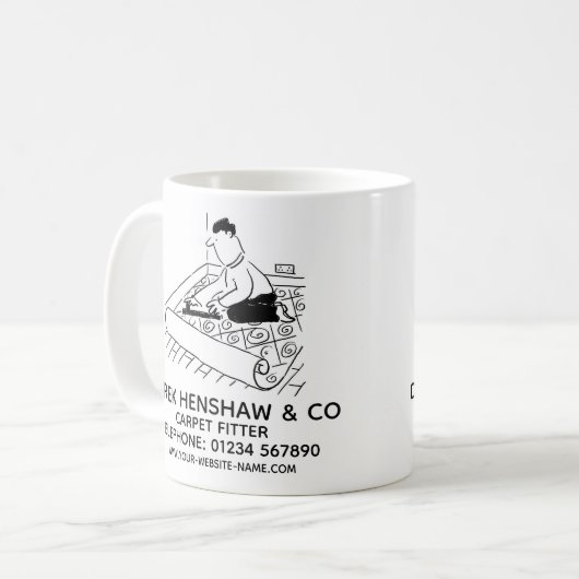 Carpet Fitter Carpet Fitting Promotion Koffiemok (Voorkant links)