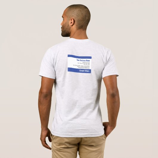 Carpet Fitters QR-code T-shirt (Achterkant volledig)