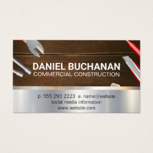 Carpinggereedschappen   Achtergrond hout Visitekaartje