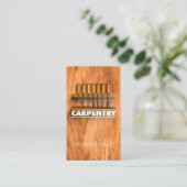 Carpinggereedschappen Visitekaartje (Staand voorkant)