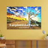 Carpinteria Beach Canvas Afdruk (Insitu (Woonkamer))