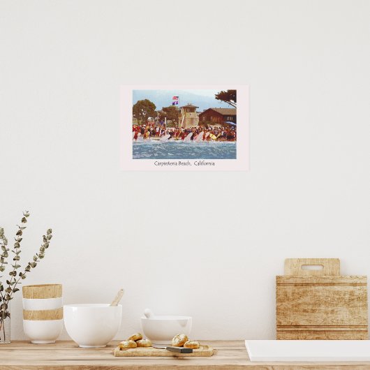 Carpinteria Beach Junior Lifeguards Poster (Keuken)