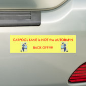 Carpool Lane Bumpersticker (Op auto)