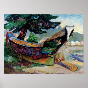 Carr - Native War Canoe 1912 Poster