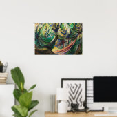 Carr - pad tussen de pijnpunten 1930 poster (Thuiskantoor)