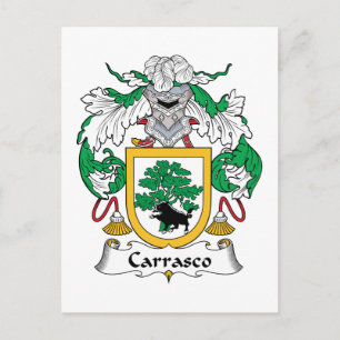 Carrasco Family Crest Briefkaart