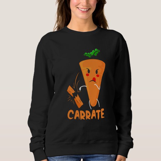 Carrate Carrot Karate Costume Vegans Costume Trui (Voorkant)