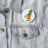 Carrate Funny Carrot Karate Pun Ronde Button 5,7 Cm (In situ)
