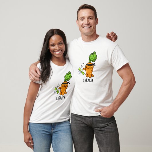 Carrate Funny Carrot Karate Pun T-shirt (Unisex)