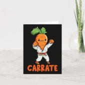 Carrate Schattigee Wortel Martial Arts Karate Groe Kaart (Voorkant)