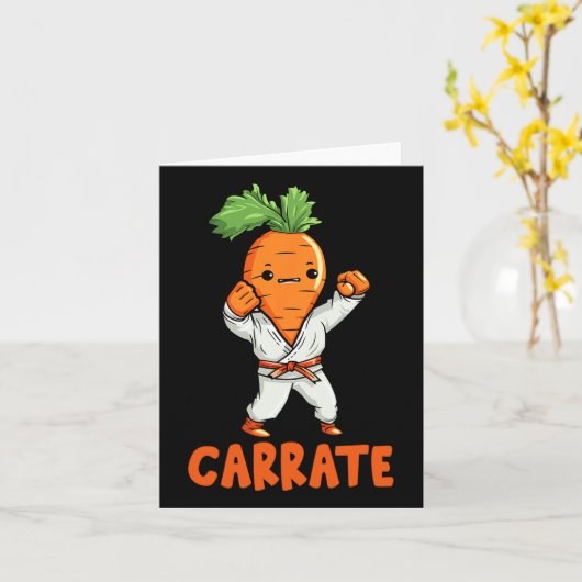Carrate Schattigee Wortel Martial Arts Karate Groe Kaart (Gele Bloem)