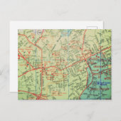 Carrboro, kaart NC (Voorkant / Achterkant)