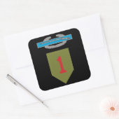 Carré 1ère division d'infanterie Sticker CIB (Enveloppe)