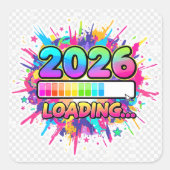 Carré 2026 Loading... Progress Bar Sticker (Devant)