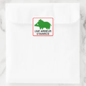Carré 20x Small Sticker - UNE ARDEUR D'AVANCE (Sac)