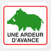 20x Small Sticker - UNE ARDEUR D'AVANCE