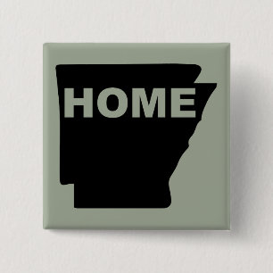 Carré 5 Cm Arkansas Home Away From State Button Badge Pin