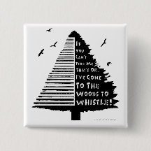 Badge de broche à sifflet en bois