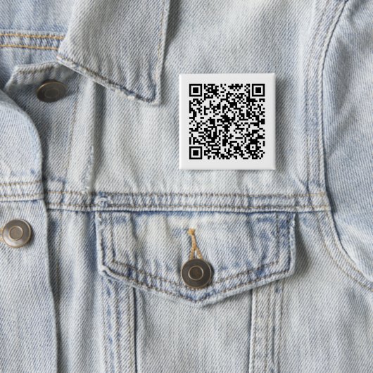Carré 5 Cm Badge de code QR (En situation)