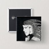Carré 5 Cm badge de masque (Devant & derrière)