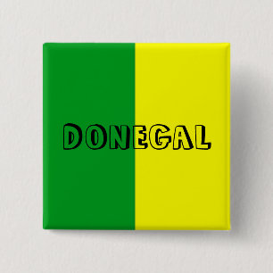 Carré 5 Cm Badge d'épingle du Drapeau Donegal