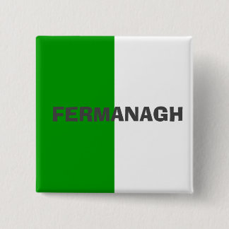 Carré 5 Cm Badge Drapeau Du Comté Fermanagh