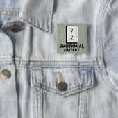 Carré 5 Cm Bouton de Badge Épinglette de Décompression Drôle (En situation)