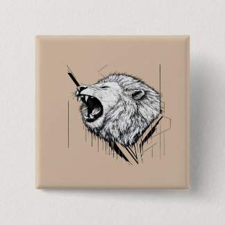 Carré 5 Cm Bouton Épinglé Personnalisé | Badge Élégant pour S