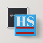 Carré 5 Cm Bouton HSEqual ! Badge (Devant & derrière)