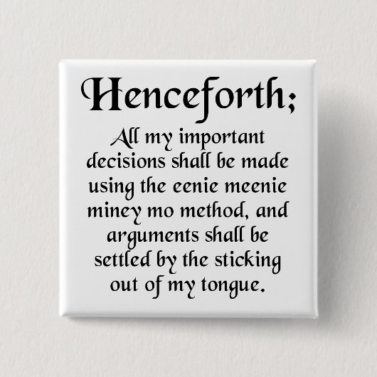 Carré 5 Cm Eenie Meenie Miney Mo Funny Button Badge Pin (Devant)