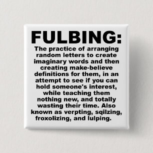 Carré 5 Cm Fulbing Funny Button Badge Pin