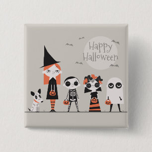 Carré 5 Cm Halloween simple mais élégant Badge