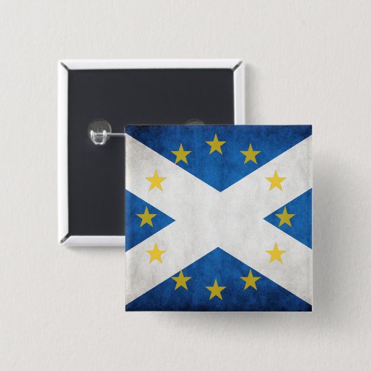 Carré 5 Cm L'UE de l'Ecosse badge (Devant & derrière)