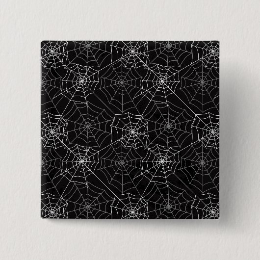 Carré 5 Cm Motif Web Halloween Spider | Badge (Devant)