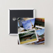 Carré 5 Cm Postcrossing fan badge (Devant & derrière)