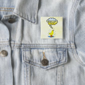 Carré 5 Cm Quel canard ? Badge (En situation)