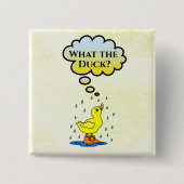 Carré 5 Cm Quel canard ? Badge (Devant)