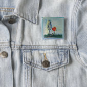 Carré 5 Cm Saint-Valentin, Badge d'amour (En situation)