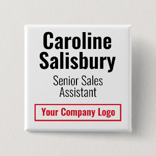 Carré 5 Cm Shop, Store, or Company Identity Badge