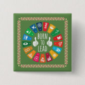 Carré 5 Cm Team-Event Swag Corporate Giveaways Badge Buttons (Devant)