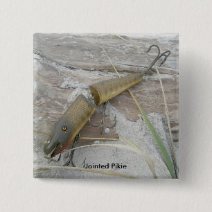 Carré 5 Cm Vintage Lure Badge Joindée Pikie
