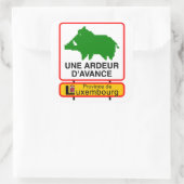 Carré 6x Sticker - UNE ARDEUR D'AVANCE (Sac)