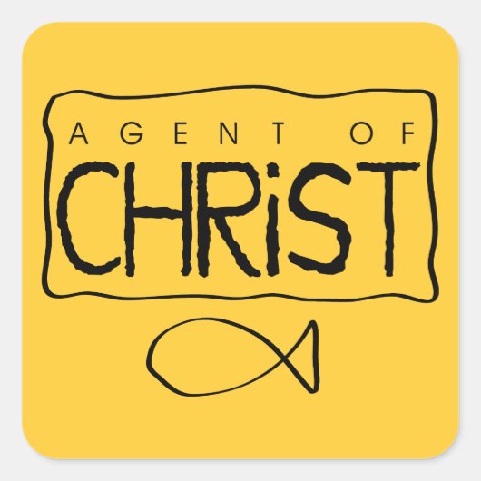 Carré Agent de Christ Sticker (Devant)