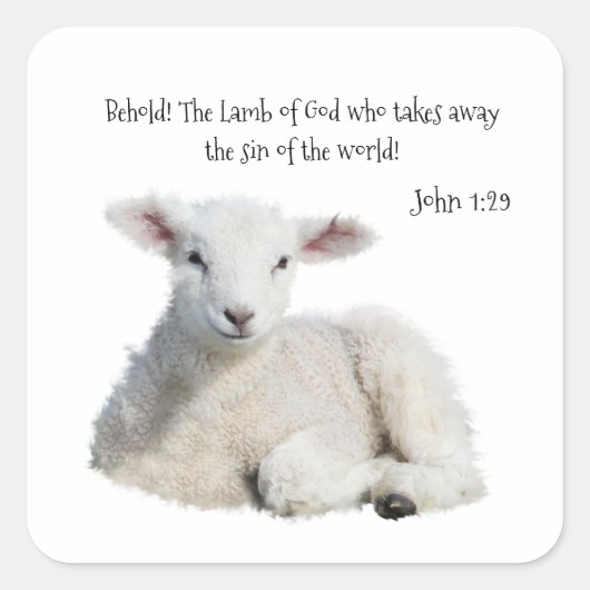 Carré Agneau de Dieu Sticker Patch (Devant)