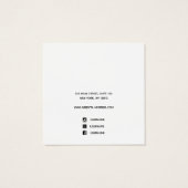 Carré Ajouter logo oreille blanche et écran Neckla (Dos)