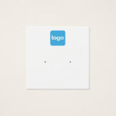 Carré Ajouter Logo Stud oreille Carte d'affichage  (Devant)