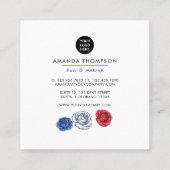 Carré American Beauty Carte de visite (Dos)