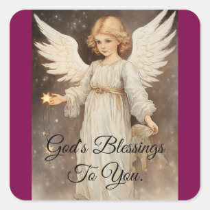 Carré Angel Avec Sticker Star